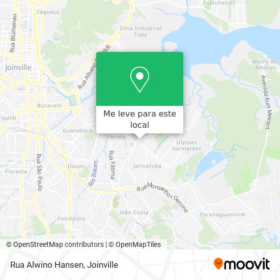 Rua Alwino Hansen mapa