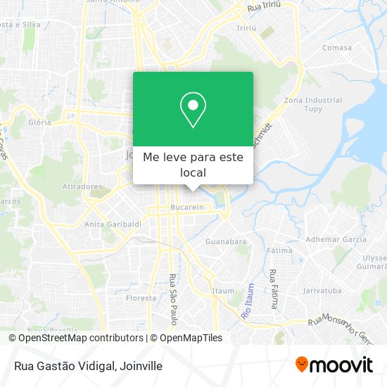 Rua Gastão Vidigal mapa