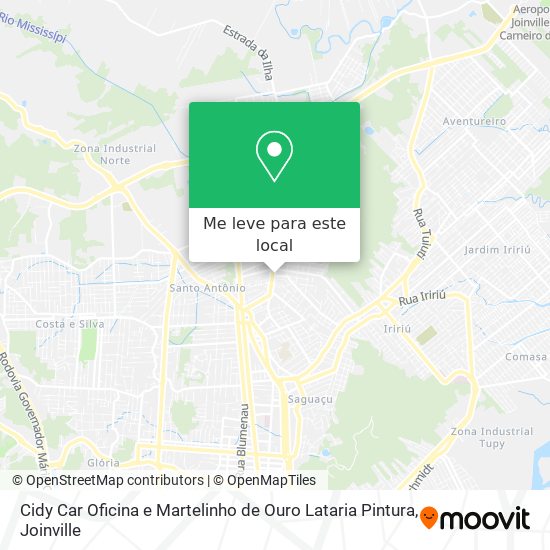 Cidy Car Oficina e Martelinho de Ouro Lataria Pintura mapa