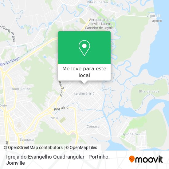 Igreja do Evangelho Quadrangular - Portinho mapa