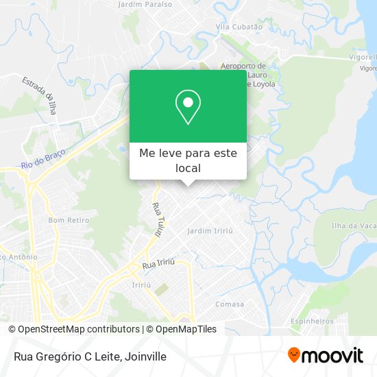 Rua Gregório C Leite mapa