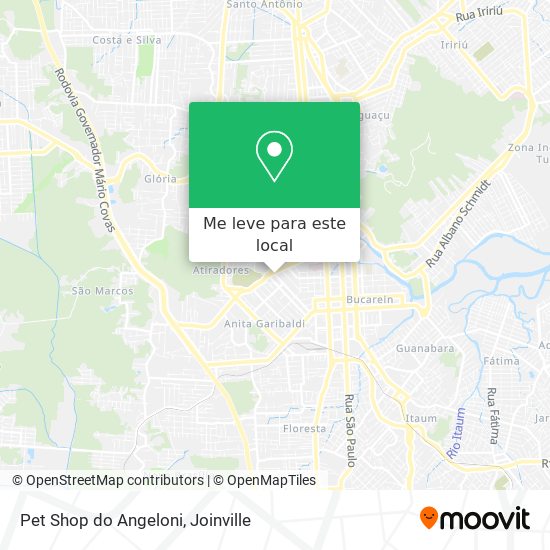 Pet Shop do Angeloni mapa