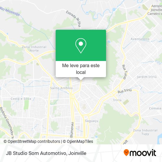 JB Studio Som Automotivo mapa