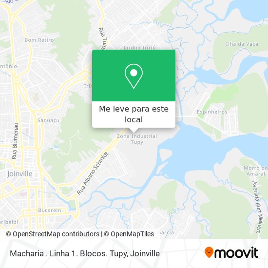 Macharia . Linha 1. Blocos. Tupy mapa