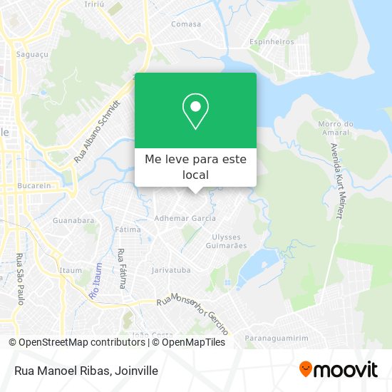 Rua Manoel Ribas mapa