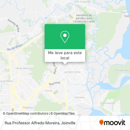 Rua Professor Alfredo Moreira mapa