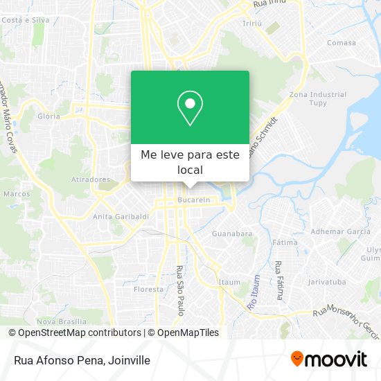 Rua Afonso Pena mapa