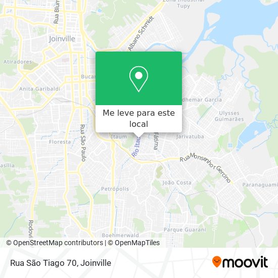 Rua São Tiago 70 mapa