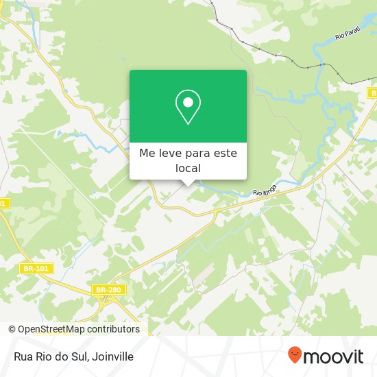 Rua Rio do Sul mapa