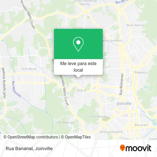 Rua Bananal mapa