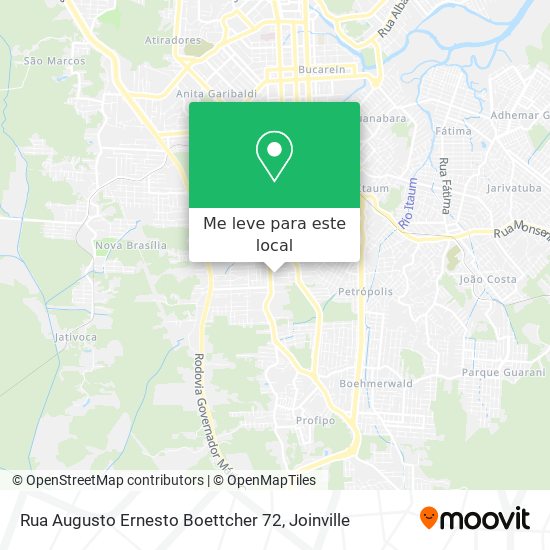 Rua Augusto Ernesto Boettcher 72 mapa