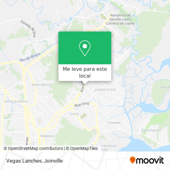 Vegas Lanches mapa