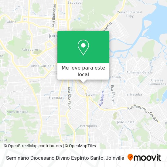 Seminário Diocesano Divino Espírito Santo mapa
