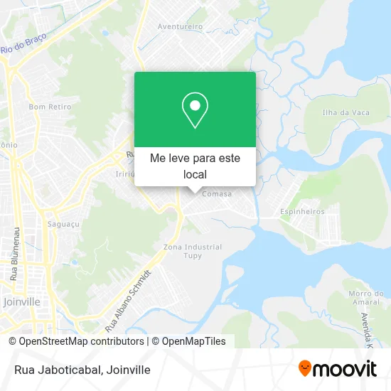 Rua Jaboticabal mapa