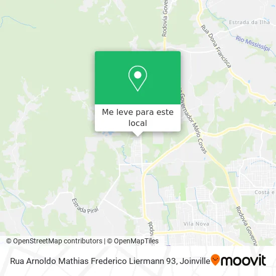 Rua Arnoldo Mathias Frederico Liermann 93 mapa