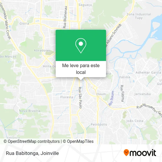 Rua Babitonga mapa