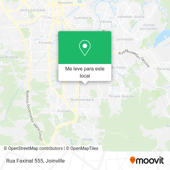 Rua Faxinal 555 mapa