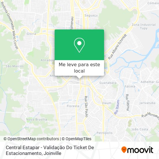 Central Estapar - Validação Do Ticket De Estacionamento mapa