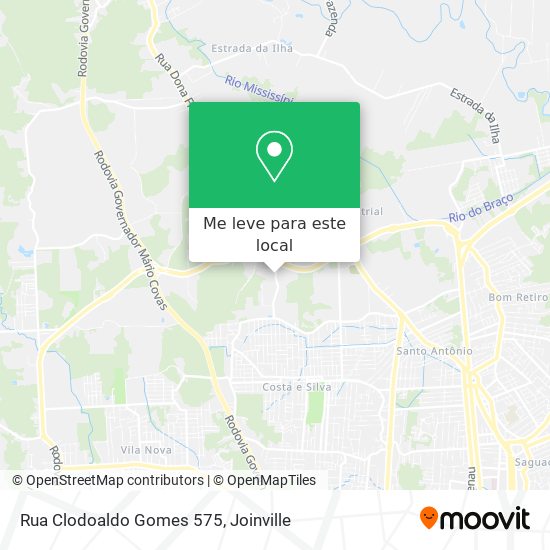 Rua Clodoaldo Gomes 575 mapa
