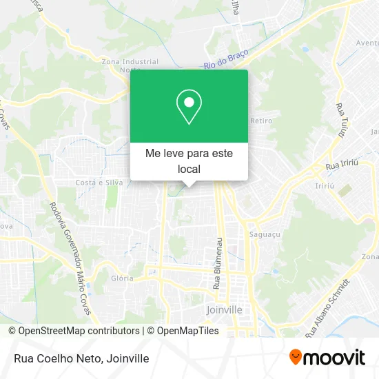 Rua Coelho Neto mapa
