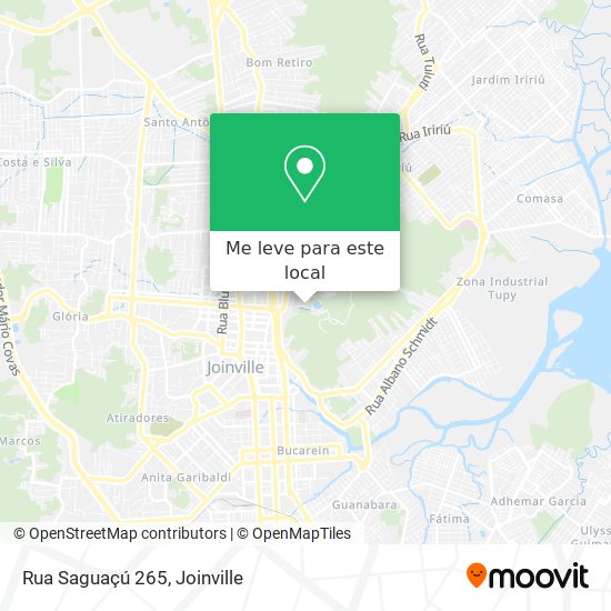 Rua Saguaçú 265 mapa