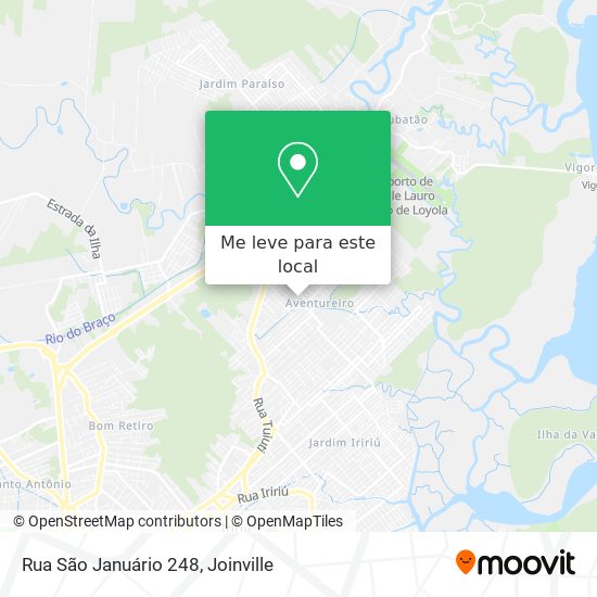 Rua São Januário 248 mapa