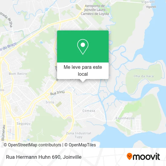 Rua Hermann Huhn 690 mapa