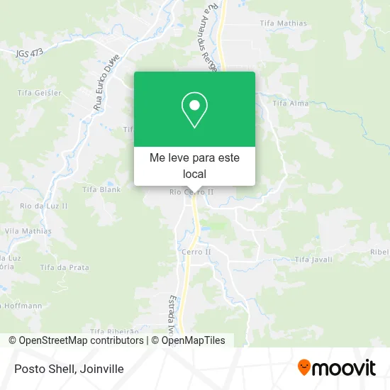 Posto Shell mapa