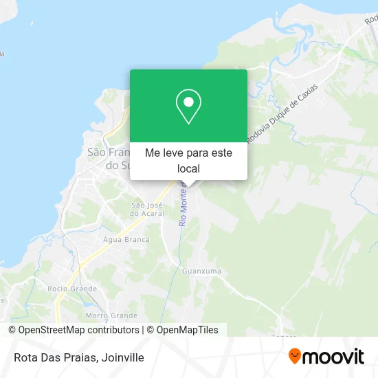 Rota Das Praias mapa