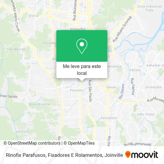 Rinofix Parafusos, Fixadores E Rolamentos mapa
