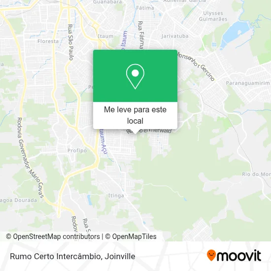 Rumo Certo Intercâmbio mapa