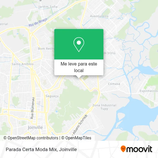 Parada Certa Moda Mix mapa
