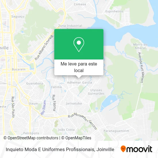 Inquieto Moda E Uniformes Profissionais mapa