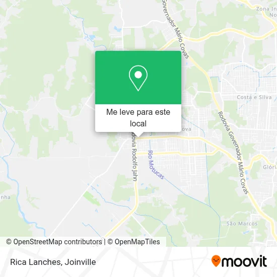 Rica Lanches mapa