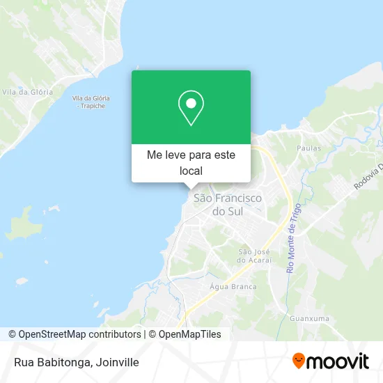 Rua Babitonga mapa