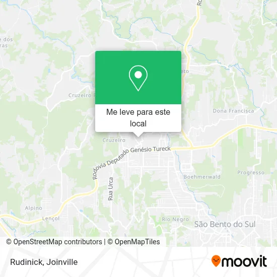 Rudinick mapa