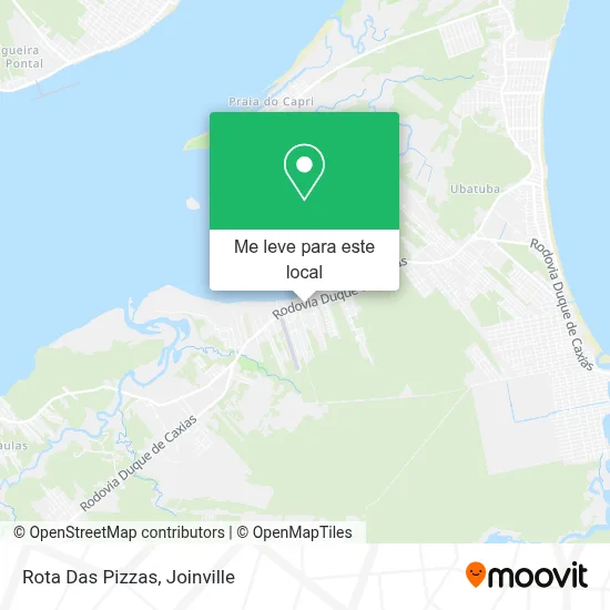 Rota Das Pizzas mapa
