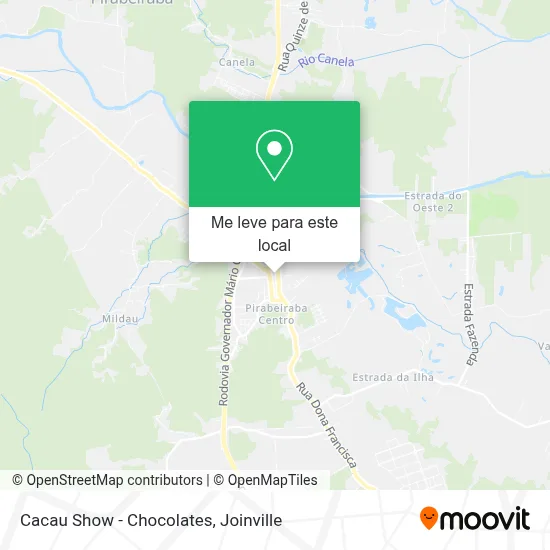 Cacau Show - Chocolates mapa