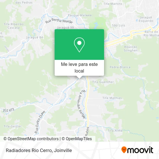 Radiadores Rio Cerro mapa