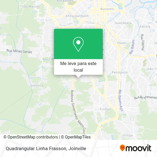 Quadrangular Linha Frasson mapa