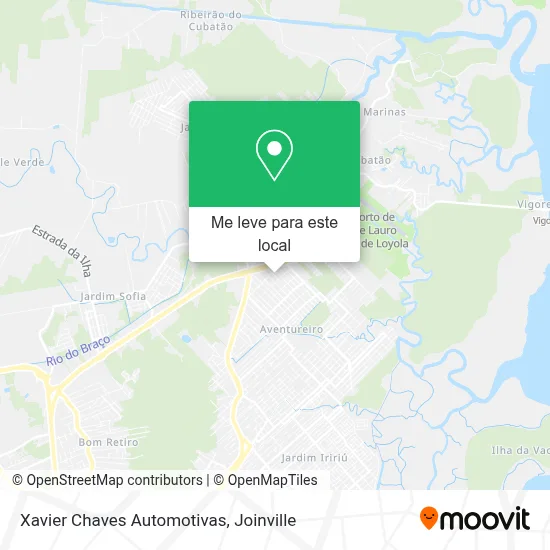 Xavier Chaves Automotivas mapa