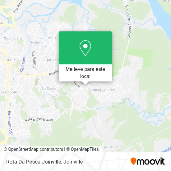 Rota Da Pesca Joinville mapa