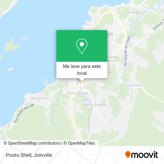 Posto Shell mapa