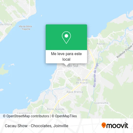 Cacau Show - Chocolates mapa