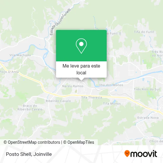 Posto Shell mapa