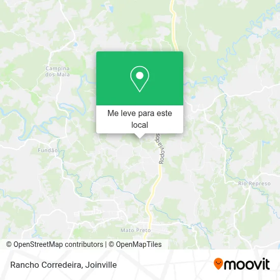 Rancho Corredeira mapa