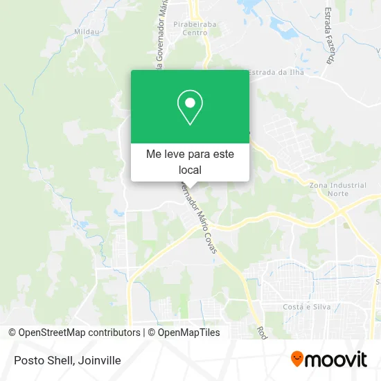 Posto Shell mapa