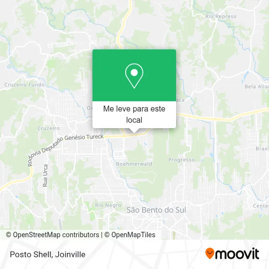 Posto Shell mapa