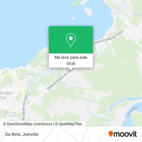 Da Reta mapa