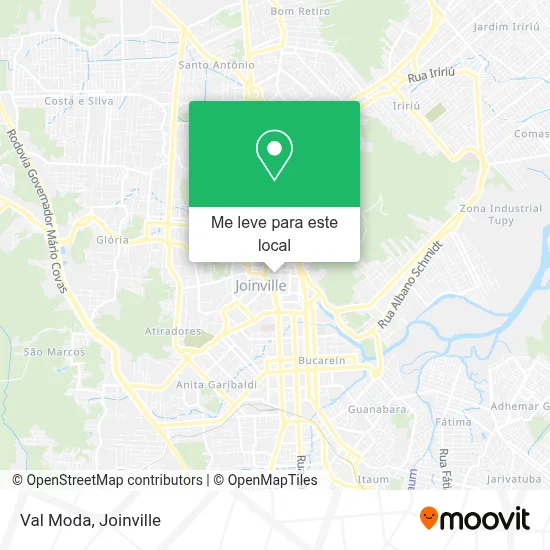 Val Moda mapa